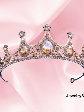 Queen Crown for Women Crystal Princess Tiaras Rhinestone Wedding Tiara